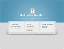 Tablet Screenshot of hock-gruppe.de